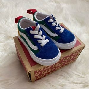 TODDLER OLD SKOOL ELASTIC LACE VANS